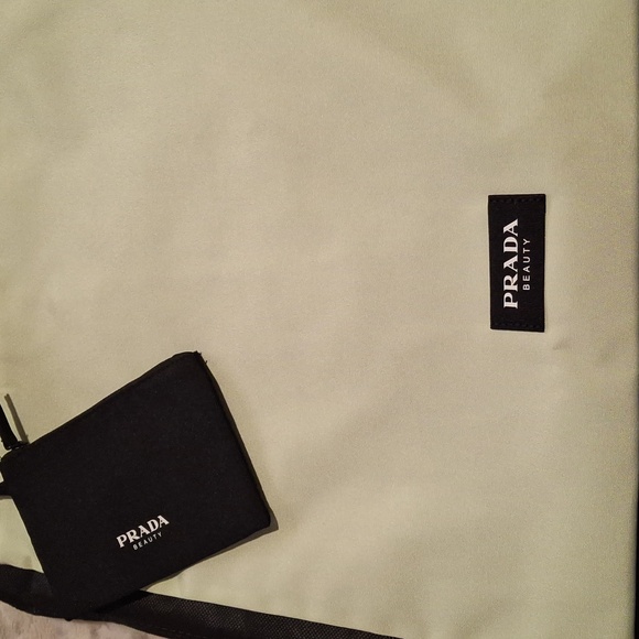 AUTHENTIC, PRADA Beauty bag w/dust bag & makeup bag! Sea foam green - Picture 2 of 5